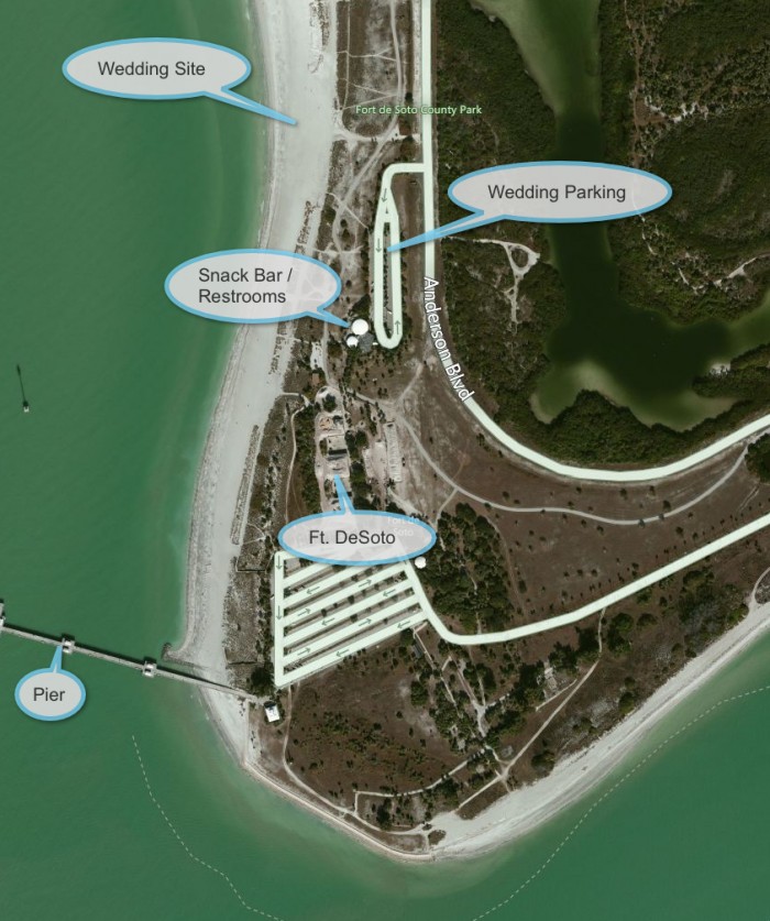 Ft. Desoto Park Beach Weddings