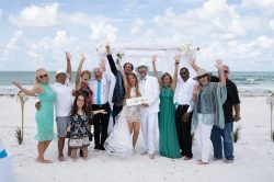 beach wedding celebration