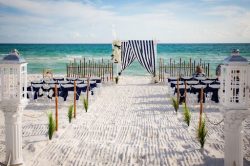 Wedding alter on beach